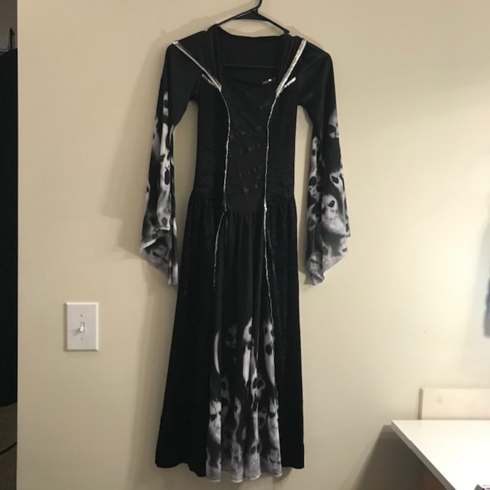 Halloween Girls Ghost Dress, Sz Medium